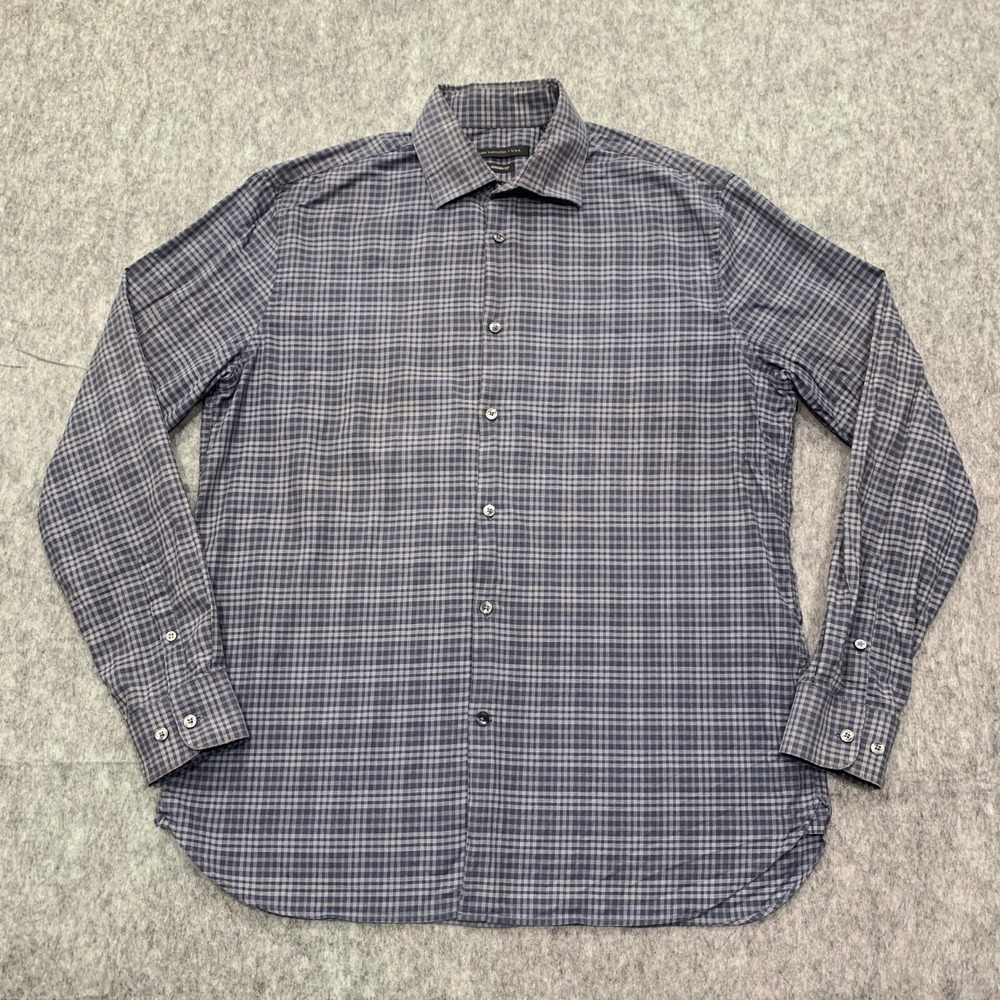 John Varvatos Modern Fit Men's Long Sleeve Button Up Shirt - Size 15.5 L